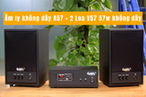 Dàn loa không dây treo tường: 01 amply A57 Goldsound + 2 loa không dây Goldsound V57 - 57w