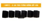 Dàn loa không dây treo tường G50 (01 bộ phát + 6 loa treo tường)