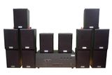 [Diện tích 240m2 + 4 Kênh] A384-4K Goldsound 4 vùng âm lượng 800w + 12 loa Goldsound V25C 25W, Amply 4 - 6 vùng âm lượng, loa được thiết kế riêng cho quán, bật lớn không tạp âm, miễn phí công lắp đặt, bảo hành dài hạn 5 năm.