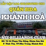 Loa Goldsound cho NIZ Billiards Club, Nha Trang, amply 4 kênh 1500w, bluetooth 5.0, loa V258PU - 258w, loa v258PU-KA, miễn phí công lắp đặt, bảo hành dài hạn 5 năm