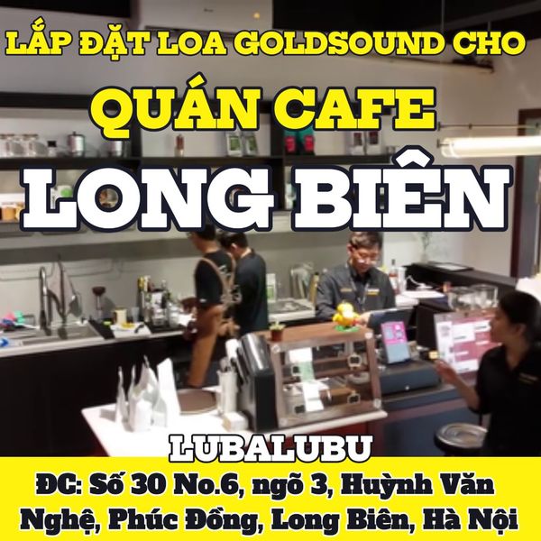 Loa Goldsound cho LuBaLuBu coffee&workshop, amply 2 kênh 380w, bluetooth 5.0, loa 13w, loa được thiết kế riêng cho quán, bật lớn không tạp âm, miễn phí công lắp đặt, bảo hành dài hạn 5 năm