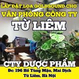 Loa Goldsound cho văn phòng công ty dược phẩm, Hà Nội, amply 6 kênh 1200w, bluetooth 5.0, loa V40C - 40w, loa treo tường V23 - 23w, loa được thiết kế riêng cho quán, bật lớn không tạp âm, miễn phí công lắp đặt, bảo hành dài hạn 5 năm