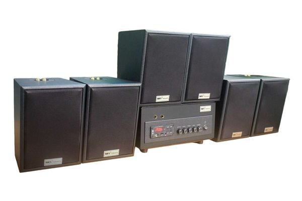 [Diện tích 120m2 + 2 Kênh] Amply A382 + 6 V25C