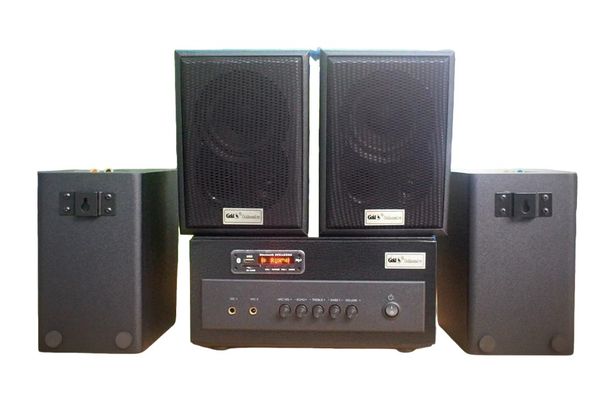 Dàn loa treo tường: Amply A381 + 4 V25C