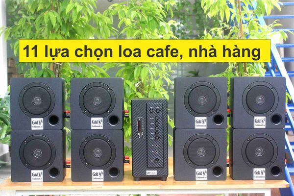 Loa quán cafe, nhà hàng diện tích từ 100-150m2