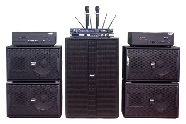 Dàn Karaoke kinh doanh K110 Goldsound (Loa V258PU-KA, Cục đẩy A958PU-2K, A957PU-1K, JBL KX180, Micro SLS S800,...)