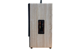 Loa di động D385P_TH, công suất 80w, pin 4 - 6h,  bass 20 cm, treble, bluetooth 5.0, cổng cắm Micro, cổng rca, khe usb, thiết kế loa thùng gỗ cao 63 cm, rộng 25 cm, sâu 31 cm. Bảo hành 12 tháng
