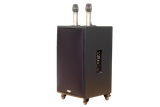 Loa di động D230PU_TH - MI, công suất 230w, pin 4 - 6 tiếng, kèm 2 Micro, 1 bass, 1 treble, bluetooth 5.0, cổng rca, khe usb, thiết kế loa thùng gỗ, cao 57.25 cm, rộng 35.5 cm, sâu 36 cm. Bảo hành 12 tháng