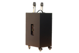 Loa di động D230PU_TH - MI, công suất 230w, pin 4 - 6 tiếng, kèm 2 Micro, 1 bass, 1 treble, bluetooth 5.0, cổng rca, khe usb, thiết kế loa thùng gỗ, cao 57.25 cm, rộng 35.5 cm, sâu 36 cm. Bảo hành 12 tháng