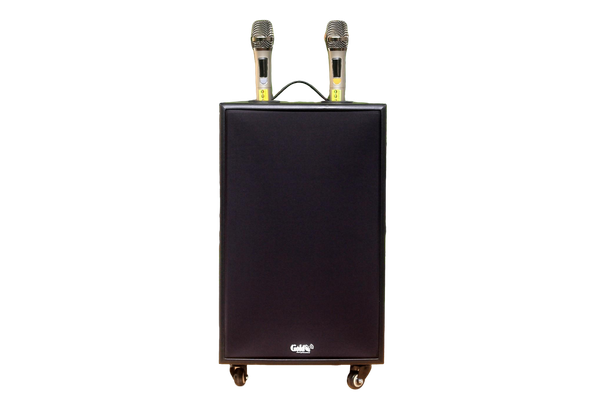 Loa di động D230PU_TH - MI, công suất 230w, pin 4 - 6 tiếng, kèm 2 Micro, 1 bass, 1 treble, bluetooth 5.0, cổng rca, khe usb, thiết kế loa thùng gỗ, cao 57.25 cm, rộng 35.5 cm, sâu 36 cm. Bảo hành 12 tháng
