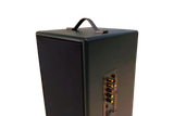 Loa di động D165PU-PI, pin 4-6h, công suất 165w, bass 20 cm, treble 10 cm, bluetooth 5.0, cổng cắm Micro, cổng rca, khe usb, thiết kế loa thùng gỗ cao 57 cm, rộng 28 cm, sâu 30 cm. Bảo hành 12 tháng