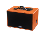 Loa di động D99P_DA, công suất 50w, pin 8 - 12h, bass 4 inch, 1 treble, bluetooth 5.0, 2 cổng cắm Micro, cổng rca, khe usb, thiết kế loa thùng gỗ cao 20 cm, rộng 32 cm, sâu 20 cm. Bảo hành 12 tháng