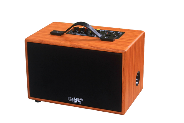 Loa nghe nhạc di động D99P, công suất 50w, pin 8 - 12h, bass 4 inch, 1 treble, bluetooth 5.0, 2 cổng cắm Micro, cổng rca, khe usb, thiết kế loa thùng gỗ cao 20 cm, rộng 32 cm, sâu 20 cm. Bảo hành 12 tháng