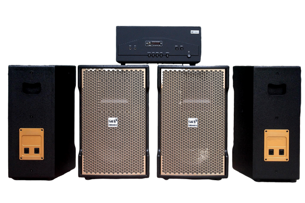 [Diện tích 160m2 + 02 Kênh] A928_TH Goldsound 2 vùng âm lượng 1500w + 4 loa Goldsound V238_TH Gold 238w, loa được thiết kế riêng cho quán, bật lớn không tạp âm, miễn phí công lắp đặt, bảo hành dài hạn 5 năm.