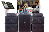 Dàn Karaoke kinh doanh K110 Goldsound (Loa V258PU-KA, Cục đẩy A958PU-2K, A957PU-1K, JBL KX180, Micro SLS S800,...)