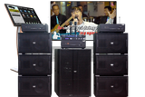 Dàn Karaoke kinh doanh K130 Goldsound (Loa V258PU-KA, Cục đẩy A958PU-2K, A957PU-1K, JBL KX180, Micro SLS S800,...)