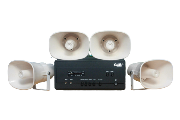 Loa thông báo nhà xưởng: 1 Amply A907PU-100V + 04 Ne20w, Amply hai vùng âm lượng, loa được thiết kế riêng, bật lớn không tạp âm, miễn phí công lắp đặt, bảo hành dài hạn 12 tháng