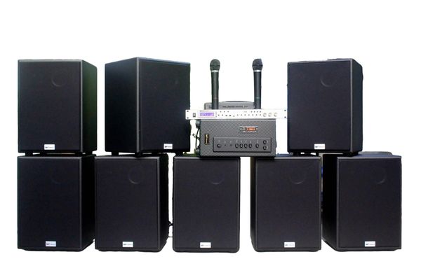 Trọn gói 8 loa V230 (130 - 180m2): Dàn âm thanh chuyên nghiệp cho quán Cafe giá rẻ