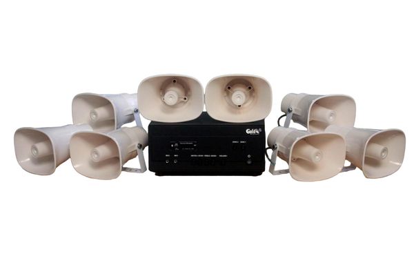 [Loa thông báo] Amply A907PU-100V + 8 Ne20w, Amply hai vùng âm lượng, loa được thiết kế riêng, bật lớn không tạp âm, miễn phí công lắp đặt, bảo hành dài hạn 12 tháng