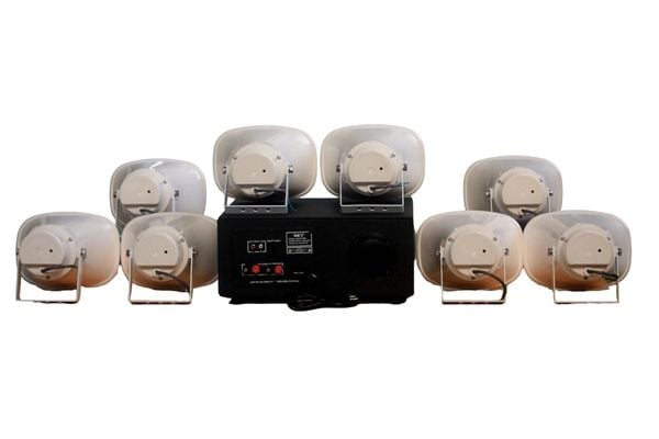 [Loa thông báo] Amply A907PU-100V + 8 Ne20w, Amply hai vùng âm lượng, loa được thiết kế riêng, bật lớn không tạp âm, miễn phí công lắp đặt, bảo hành dài hạn 12 tháng