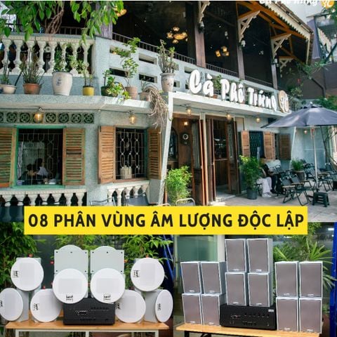 11 lựa chọn loa cho quán cafe, loa nhà hàng, Amply 4 - 6 vùng âm lượng, loa được thiết kế riêng cho quán, bật lớn không tạp âm, miễn phí công lắp đặt, bảo hành dài hạn 5 năm.