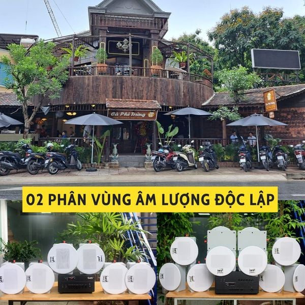 Top 15 loa thông báo, loa phát nhạc nền tự động, Loa nhà hàng 70m2- 90m2, Amply 2 - 4 - 6 vùng âm lượng, bao lắp đặt