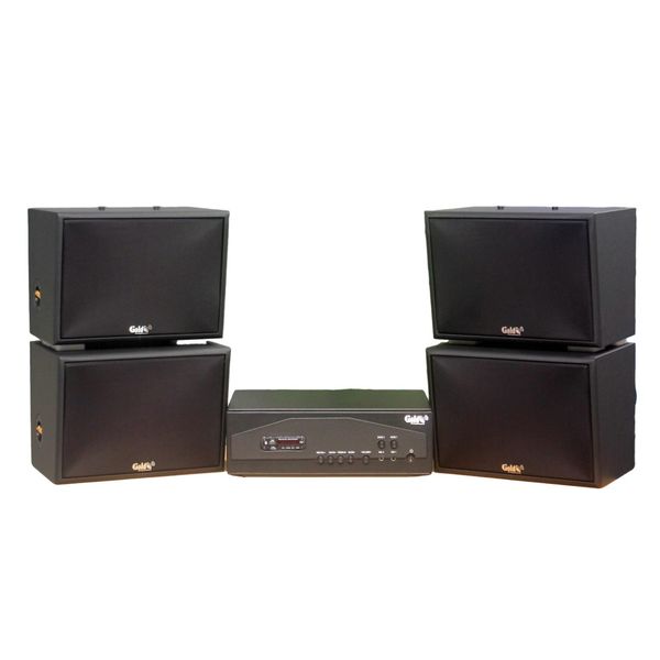 [Diện tích 120m2 + 04 Kênh] A917PU-2K Goldsound 2 vùng âm lượng 1200w + 4 loa Goldsound V130PU-MT, loa được thiết kế riêng cho quán, bật lớn không tạp âm, miễn phí công lắp đặt, bảo hành dài hạn 5 năm