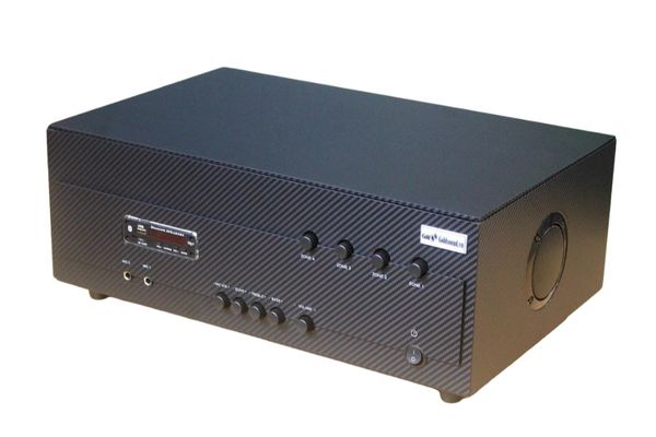 Amply cho quán cafe A384_TH-4K: 4 phân vùng đầu ra (800w, đủ kết nối Bluetooth, RCA, AV, USB) chuyên dụng cho quán cafe, nhà hàng