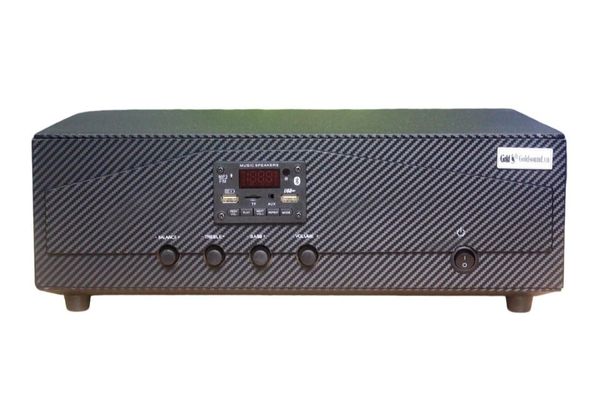 Amply cho quán: A918_SG Goldsound (2 phân vùng đầu ra, 1200w, đủ kết nối Bluetooth, RCA, AV, USB)