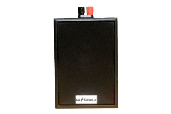 Loa vệ tinh treo tường Goldsound V12-SG Gold4cafe (1 loa)- 12w, củ loa toàn dải cả âm Bass &Tress 3 inch, loa được thiết kế đập chậm để phù hợp với style quán dịch vụ, kích thước (Rộng*Cao*Sâu): 13*18*12.5 cm; chất liệu thùng gỗ 100%. Bảo hành 60 tháng