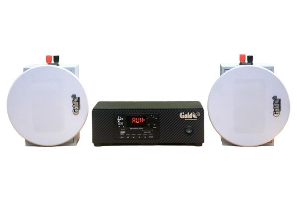 [Diện tích 40m2 + 1 Kênh] Amply A2.0 + 2 loa âm trần thông báo phát nhạc nền tự động VAT12, loa được thiết kế riêng cho quán, bật lớn không tạp âm, bảo hành dài hạn 5 năm.