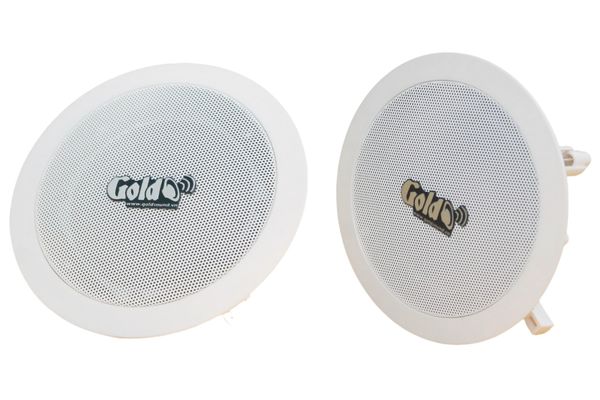 Loa vệ tinh âm trần VAT15_SG Goldsound (Số lượng 01 loa), Bass 10 cm, công suất thực 15w, Thiết kế hình tròn, hoàn toàn màu trắng, sang trọng, độ thẩm mỹ cao