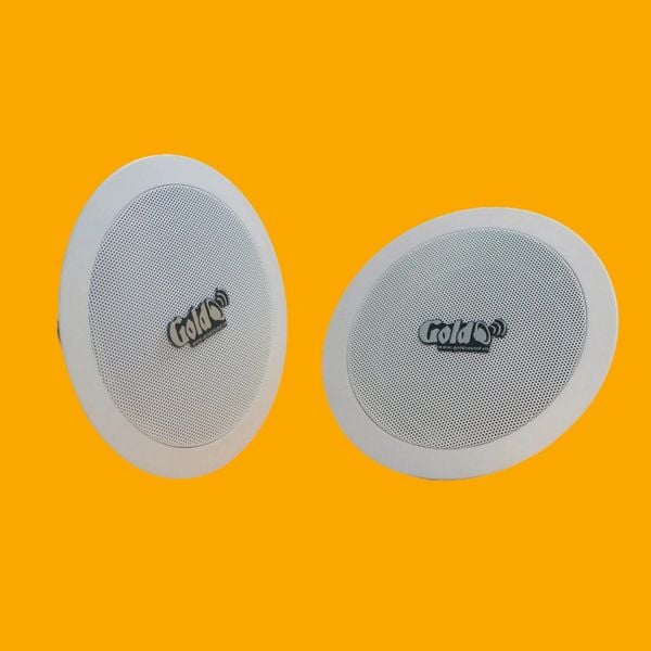 Loa vệ tinh âm trần VAT101 Goldsound (Số lượng 01 loa), Bass 10 cm, công suất thực 15w, Thiết kế hình tròn, hoàn toàn màu trắng, sang trọng, độ thẩm mỹ cao