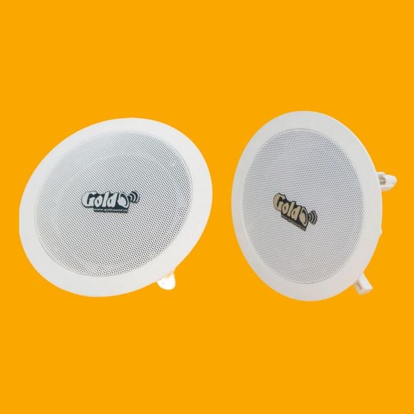 Loa âm trần VAT15 Goldsound (Số lượng 01 loa), Bass 10 cm, công suất thực 15w, Thiết kế hình tròn, hoàn toàn màu trắng, sang trọng, độ thẩm mỹ cao