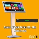 Đầu VietK 4K Plus 4TB + Màn VietK 22 inch, Dung lượng bộ nhớ 4TB bạn có thể lưu trữ số lượng lớn bài hát, phong phú các thể loại. Dễ dàng kết nối các thiết bị thông minh để điều khiển.