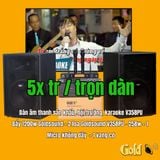 Dàn âm thanh sân khấu, hội trường, karaoke V358PU Goldsound (loa V358PU, cục đẩy A958PU-2K, Micro không dây, vang...)