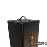 Loa di động D165PU-PI, pin 4-6h, công suất 165w, bass 20 cm, treble 10 cm, bluetooth 5.0, cổng cắm Micro, cổng rca, khe usb, thiết kế loa thùng gỗ cao 57 cm, rộng 28 cm, sâu 30 cm. Bảo hành 12 tháng
