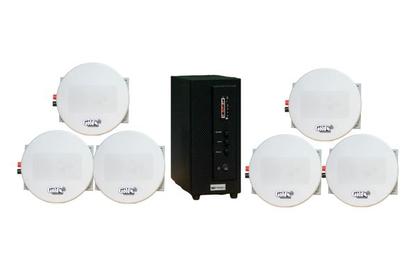 Dàn loa âm trần thông báo phát nhạc nền tự động Gold4cafe AM6.0 TH Goldsound (01 Amply + 6 loa âm trần 13w), loa được thiết kế riêng cho quán, bật lớn không tạp âm, bảo hành dài hạn 5 năm.