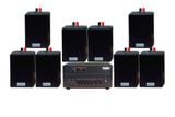 [Diện tích 120m2 + 2 Kênh] Loa thông báo, loa phát nhạc nền tự động Gold4cafe 8.0 (01 amply + 08 loa treo tường), Amply 2 vùng âm lượng, loa được thiết kế riêng cho quán, bật lớn không tạp âm, bảo hành dài hạn 5 năm.