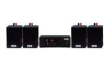 [Diện tích 40m2 + 1 Kênh] Gold4Cafe 4.0: Amply A2.0 + 4 loa treo tường V12, Amply, loa được thiết kế riêng cho quán, bật lớn không tạp âm, bảo hành dài hạn 5 năm.