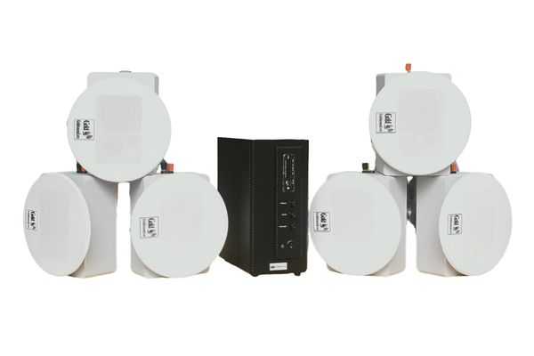 [Diện tích 120m2] AMT155_DA Goldsound 150w + 6 loa âm trần Goldsound VAT38_DA 38w, loa được thiết kế riêng cho quán, bật lớn không tạp âm, miễn phí công lắp đặt, bảo hành dài hạn 5 năm