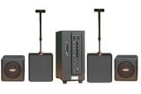 THANH LÝ Dàn loa thả trần (treo trần) cho quán [Amply 380w + 4 loa thả trần 55w Goldsound] - BH 6 tháng