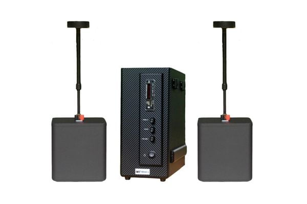 THANH LÝ Dàn loa thả trần (treo trần) cho quán [Amply 150w + 2 loa thả trần 55w Goldsound] - BH 6 tháng