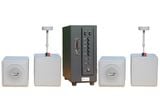 THANH LÝ Dàn loa thả trần (treo trần) cho quán [Amply 380w + 4 loa thả trần 55w Goldsound] - BH 6 tháng