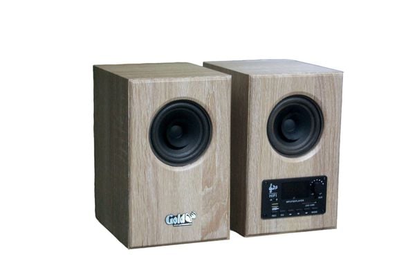 Loa HiFi 2.0 GS51 Pro Goldsound (100w, Bluetooth 5.0, AUX, USB)