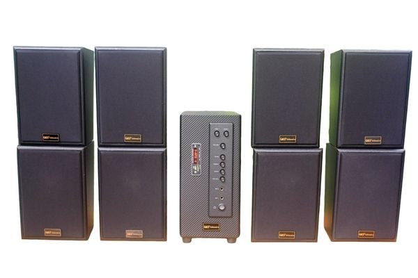 [Diện tích 160m2 + 2 Kênh] A906 Goldsound 900w + 8 loa Goldsound V55C 55w, loa được thiết kế riêng cho quán, bật lớn không tạp âm, miễn phí công lắp đặt, bảo hành dài hạn 5 năm