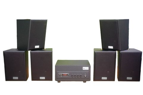 [Diện tích 120m2 + 02 Kênh] A501 Goldsound 500w + 6 loa Goldsound V55C 55w, loa được thiết kế riêng cho quán, bật lớn không tạp âm, miễn phí công lắp đặt, bảo hành dài hạn 5 năm