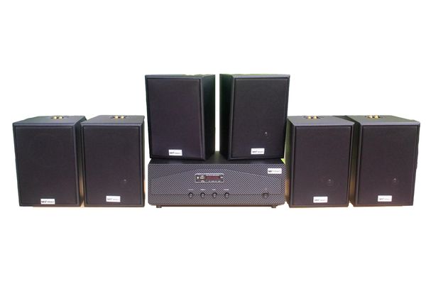 [Diện tích 120m2 + 02 Kênh] A918_SG Goldsound 2 vùng âm lượng 1200w + 6 loa Goldsound V55C_SG 55w, loa được thiết kế riêng cho quán, bật lớn không tạp âm, miễn phí công lắp đặt, bảo hành dài hạn 5 năm