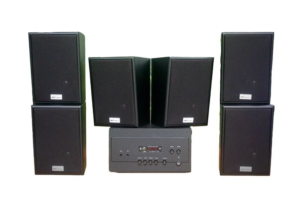 [Diện tích 120m2 + 02 Kênh] A907 Goldsound 2 vùng âm lượng 900w + 6 loa Goldsound V55C 55w, loa được thiết kế riêng cho quán, bật lớn không tạp âm, miễn phí công lắp đặt, bảo hành dài hạn 5 năm.