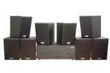[Diện tích 160m2 + 4 Kênh] Amply Goldsound A917-4K 4 vùng âm lượng 1500w + 8 loa Goldsound treo tường V55C 55w, loa được thiết kế riêng cho quán, bật lớn không tạp âm, miễn phí công lắp đặt, bảo hành dài hạn 5 năm.